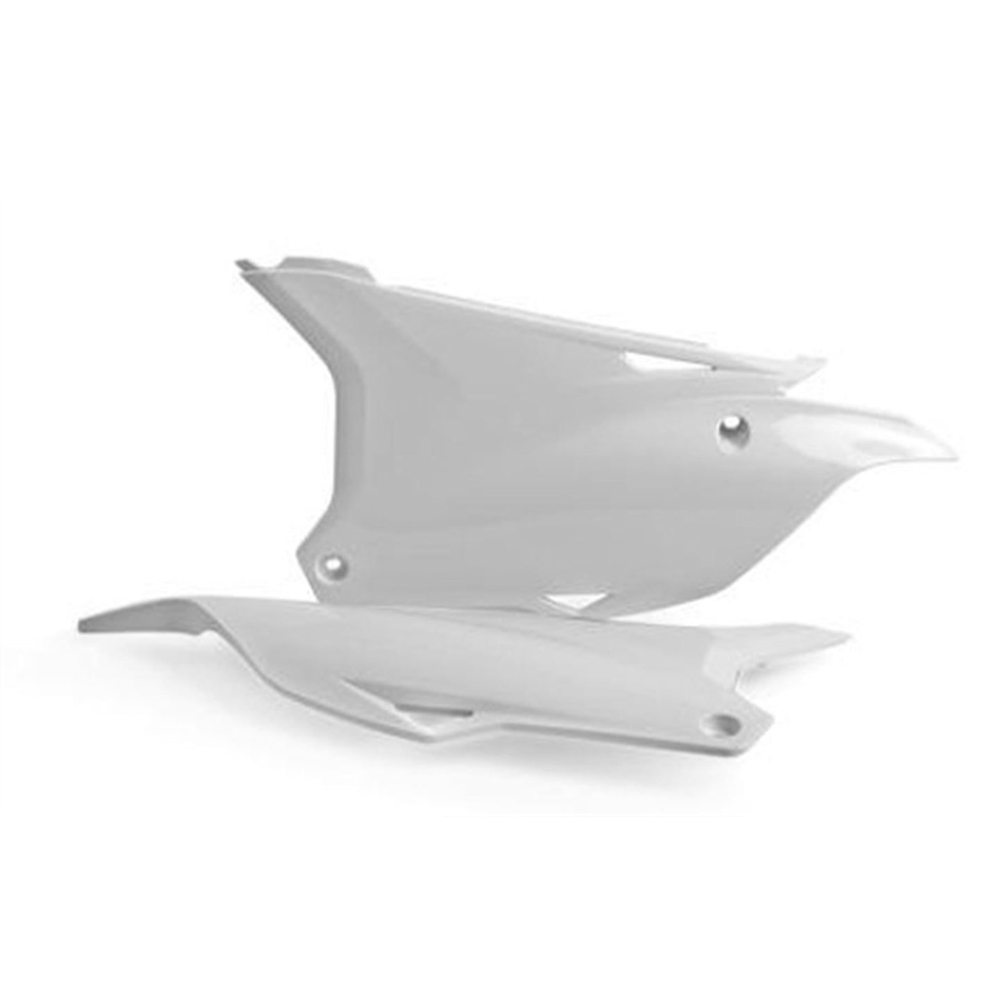 Polisport Side Panels - White for Kawasaki KX 85/100 8607100002_599556