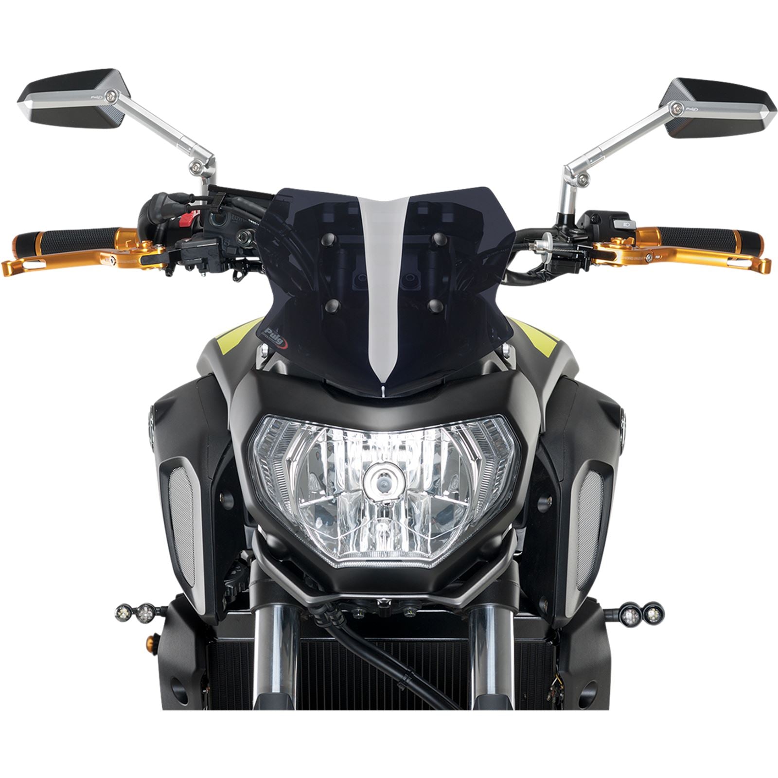 Puig Naked Sport Windscreen for Yamaha Clear/Dark Smoke [MPN: 9666F]_461525