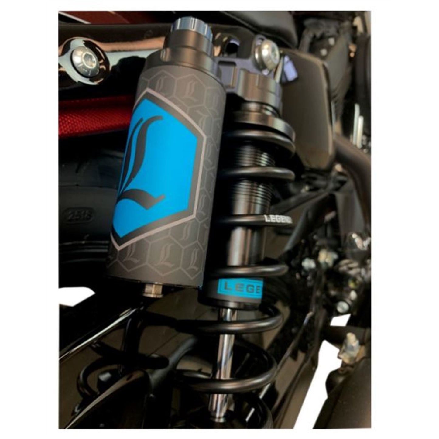 Legend Suspensions Revo ARC Piggyback Shocks - Standard - Black - 14" - '04-'20 Sportster [MPN: 1310-1896]_680947