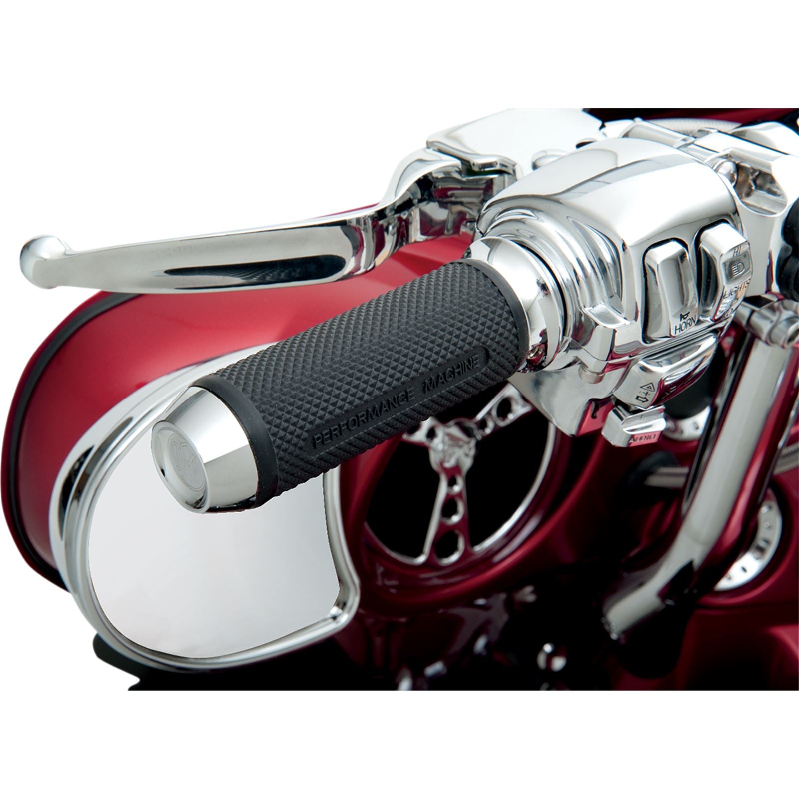Performance Machine Chrome Elite Grips for Throttle-by-Wire 00635-2028CH_452574