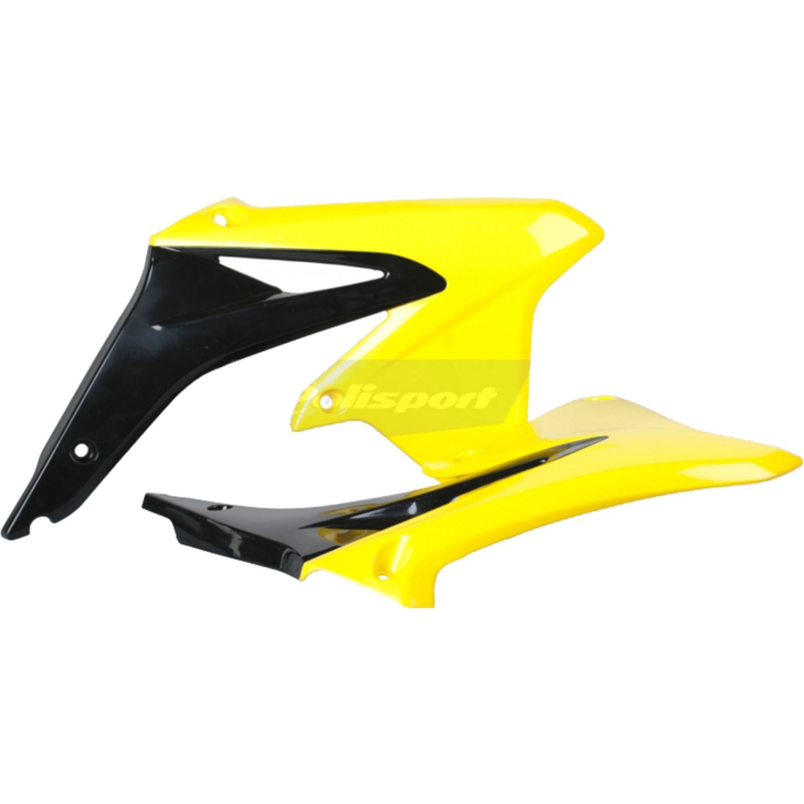Polisport Radiator Shroud Black/Yellow 8412500005_289788