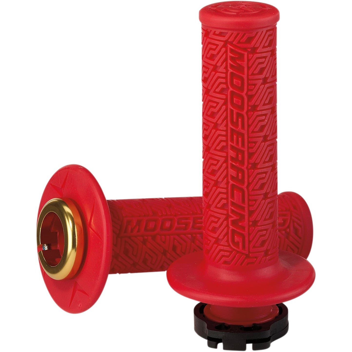 Moose Offroad Red/Gold Moose Lock-On Grips 0630-2539_431970