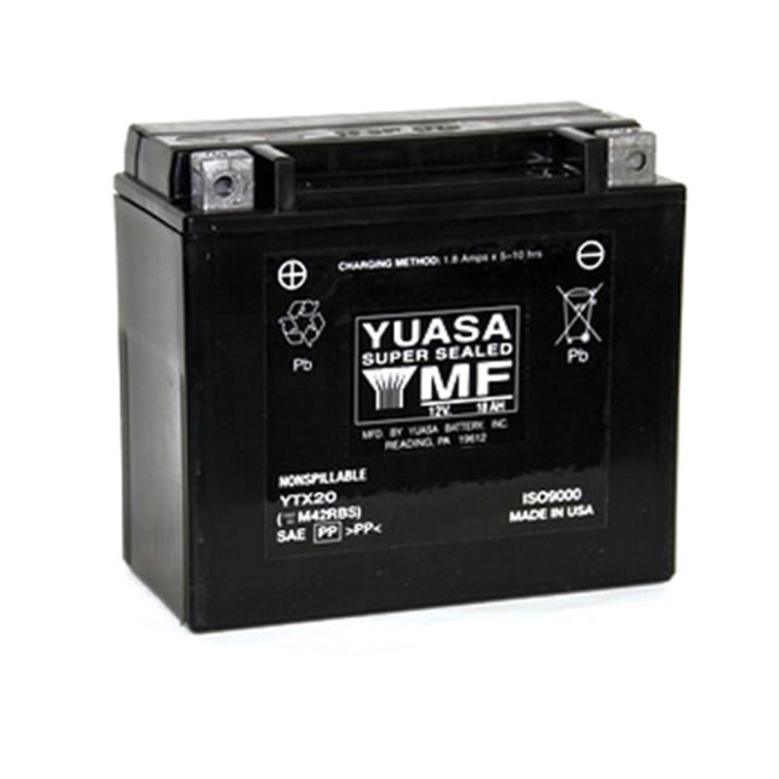 Yuasa AGM Battery - 12V - 18ah - YTX20 YUAM42RBS_599660