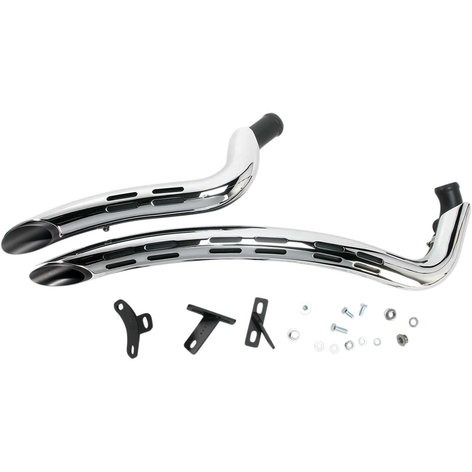 Bassani Manufacturing Sweeper Exhaust - Black/Chrome [MPN: 1SD2F]_349807
