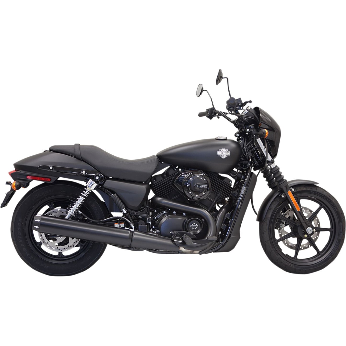 Bassani Manufacturing 4" Black Muffler - Straight/Long - XG500/750 [MPN: 1587LRB]_350009