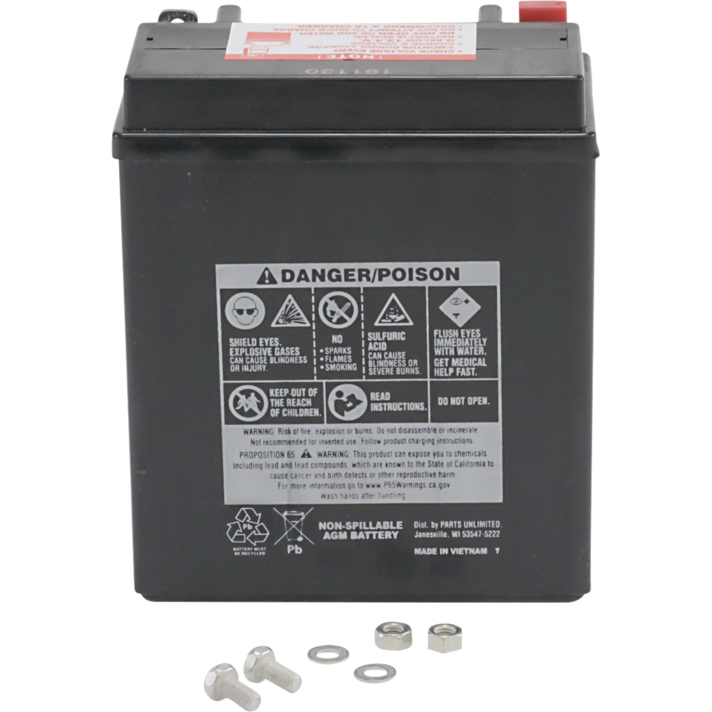 Parts Unlimited AGM Battery - CTX12AABS [MPN: 2113-0763]_1042149