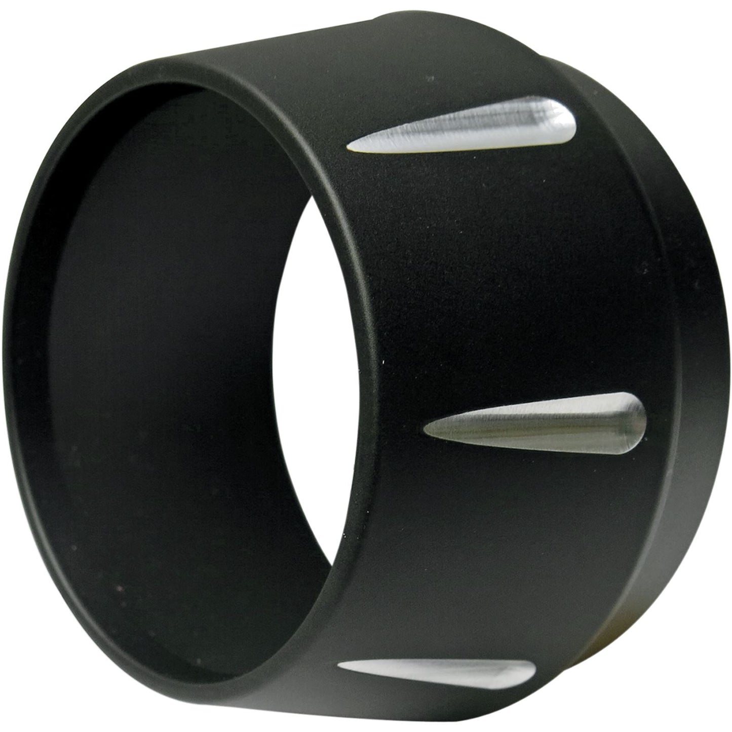 Bassani Manufacturing End Cap - Black - Fluted - Short Megaphone [MPN: BESMR]_350170