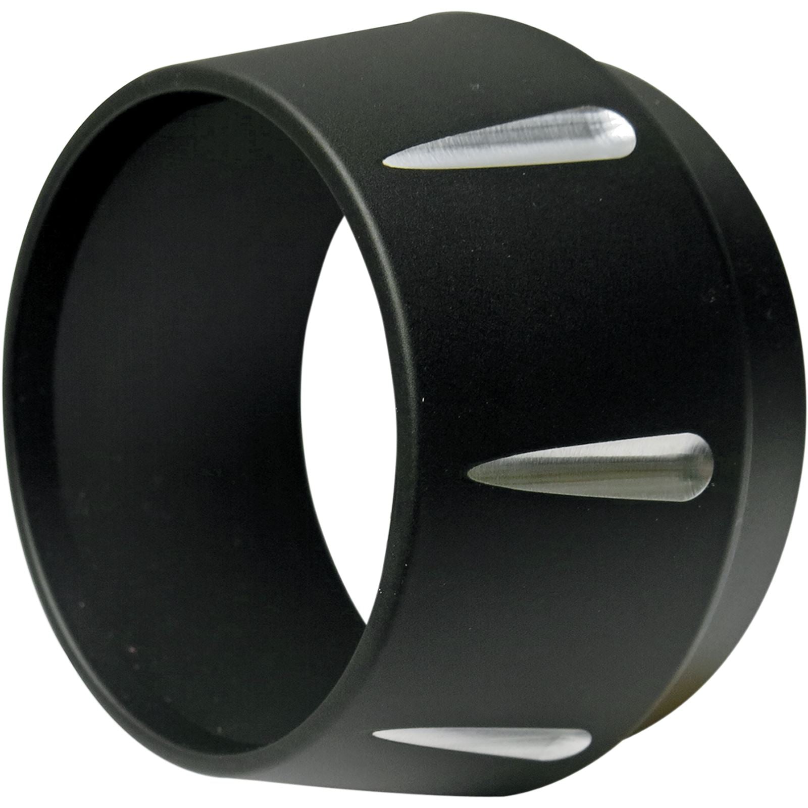 Bassani Manufacturing End Cap - Black - Fluted - Short Megaphone [MPN: BESMR]_350170