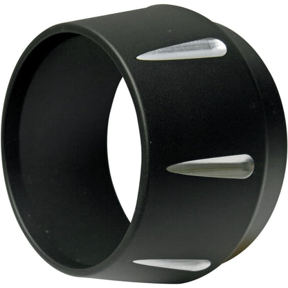 Bassani Manufacturing End Cap - Black - Fluted - Short Megaphone [MPN: BESMR]_350170