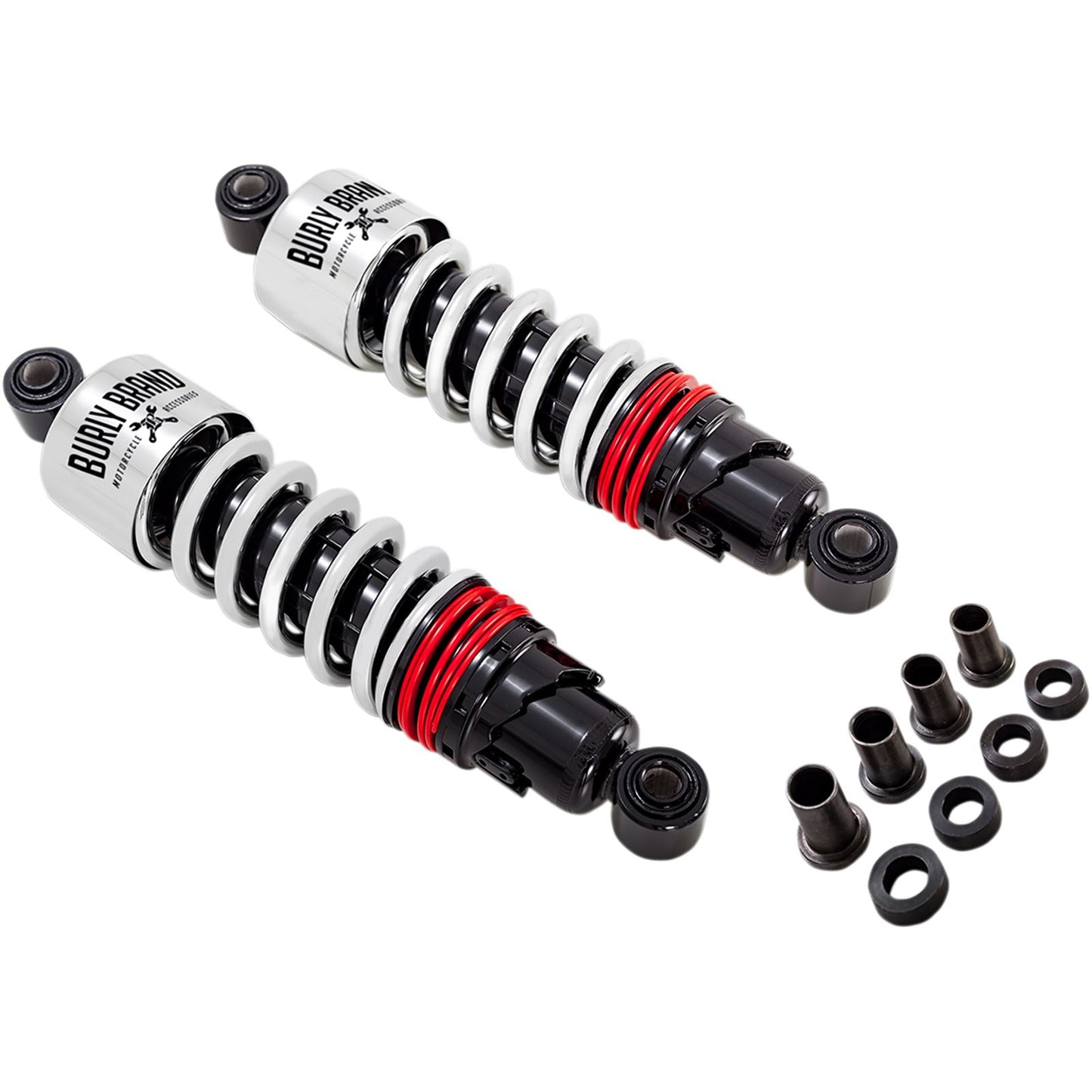 Burly Brand Slammer Plus Shocks - Chrome - FXD B28-1207_357537