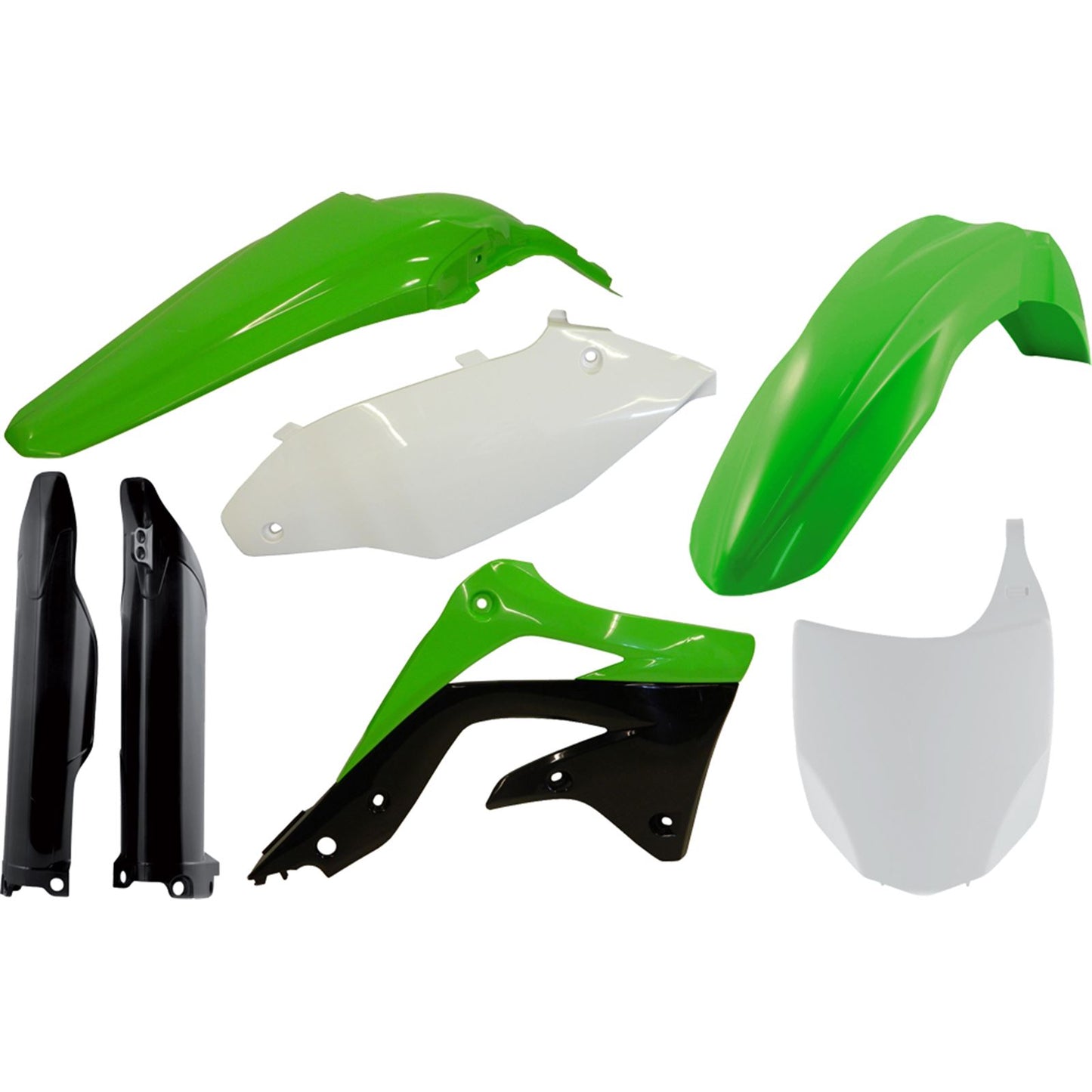 Acerbis Full Plastic Kit Green 2250453593_290003