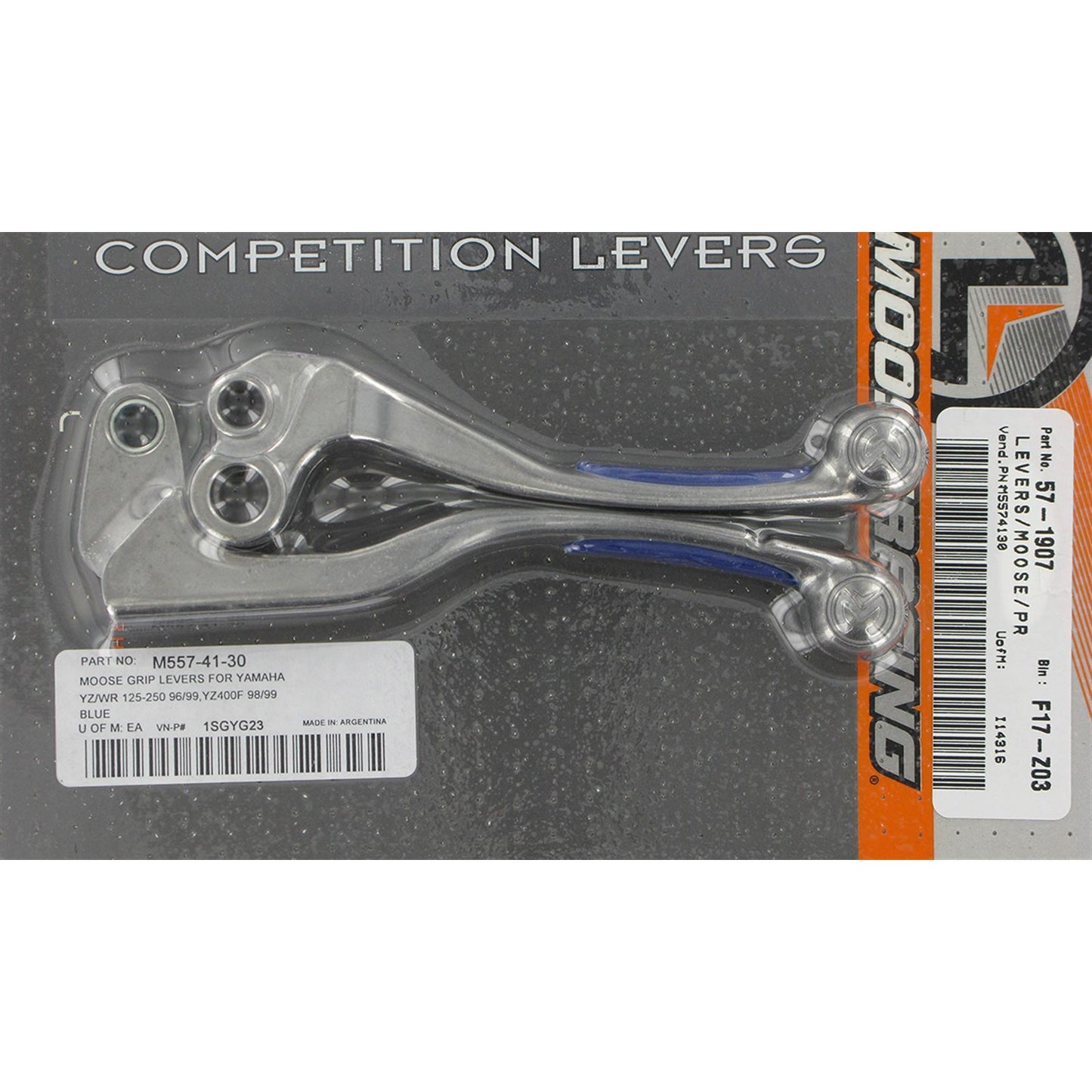 Moose Offroad Blue Competition Lever Set for YZ/YZF/WR M557-41-30_438835
