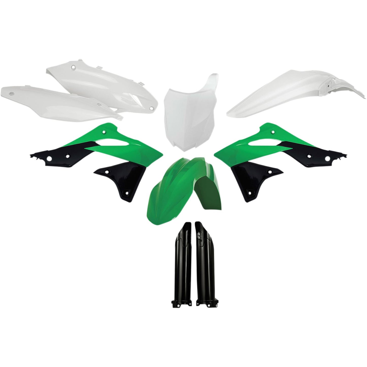 Acerbis Full Plastic Kit Green 2314184584_321380