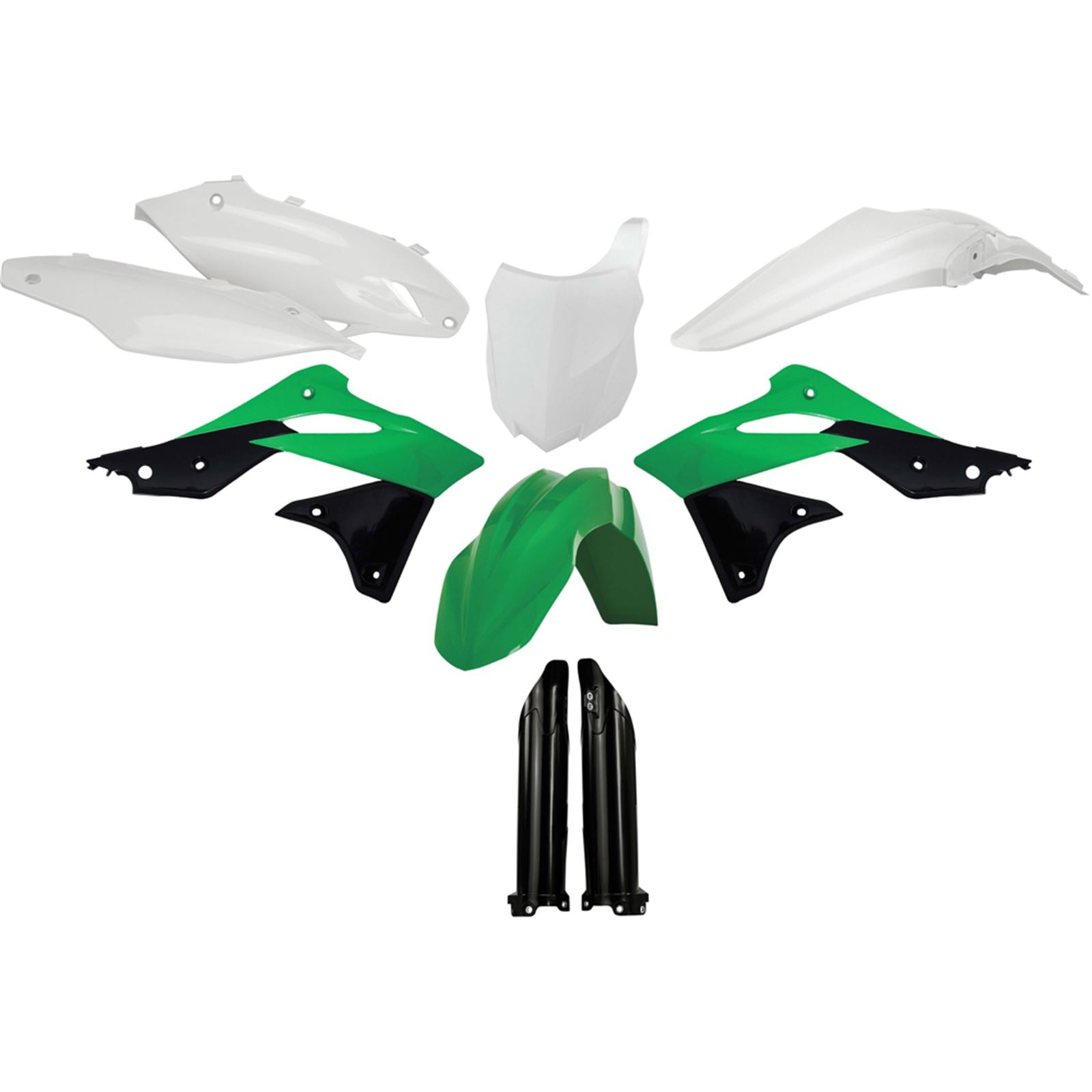Acerbis Full Plastic Kit Green 2314184584_290016