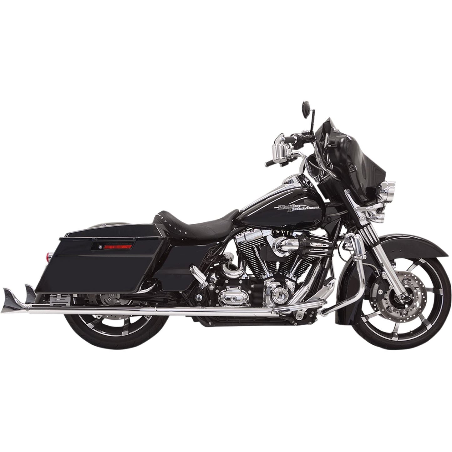 Bassani Manufacturing Fishtail Mufflers - Chrome - w/out Baffle - 33" - '95-'16 Touring [MPN: 1F17E33]_350010