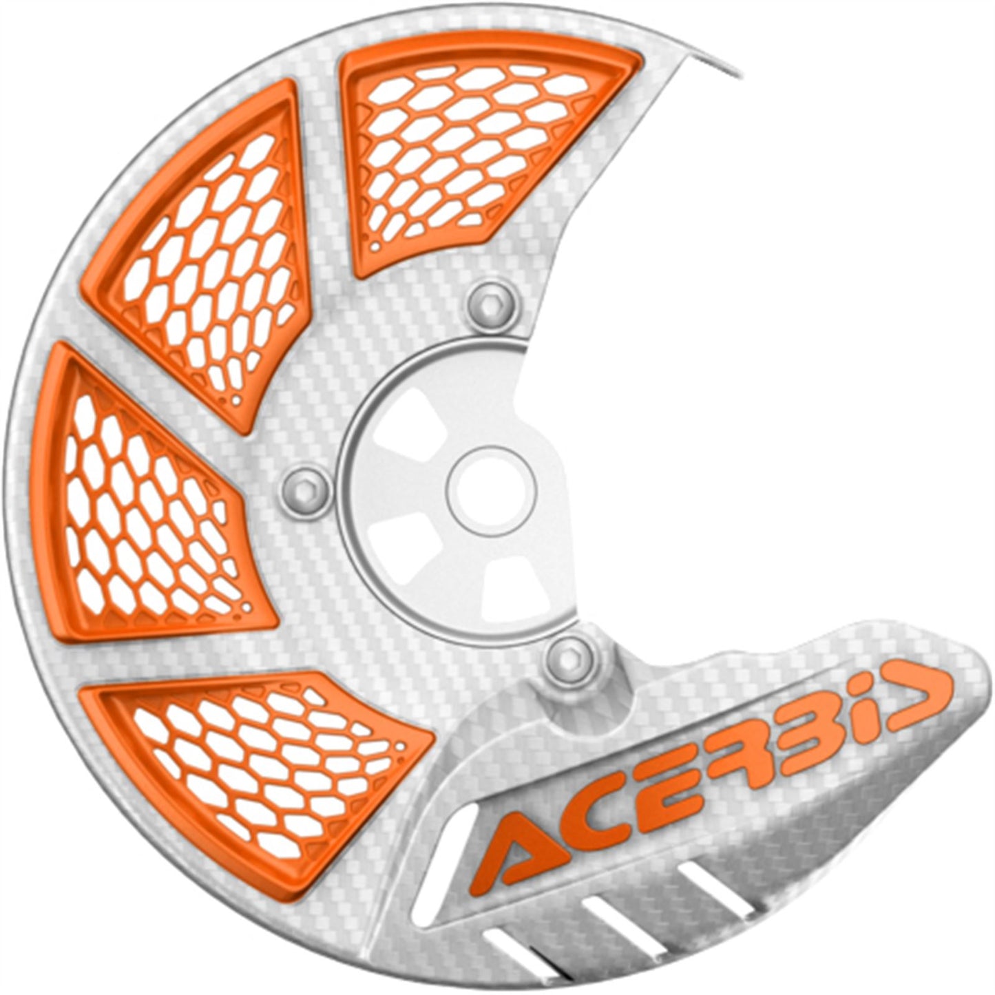Acerbis X-Brake Vented White/Orange 2449495412_290178