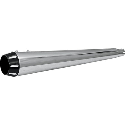 Bassani Manufacturing End Cap - Black - Fluted - Megaphone [MPN: BELMR]_350165