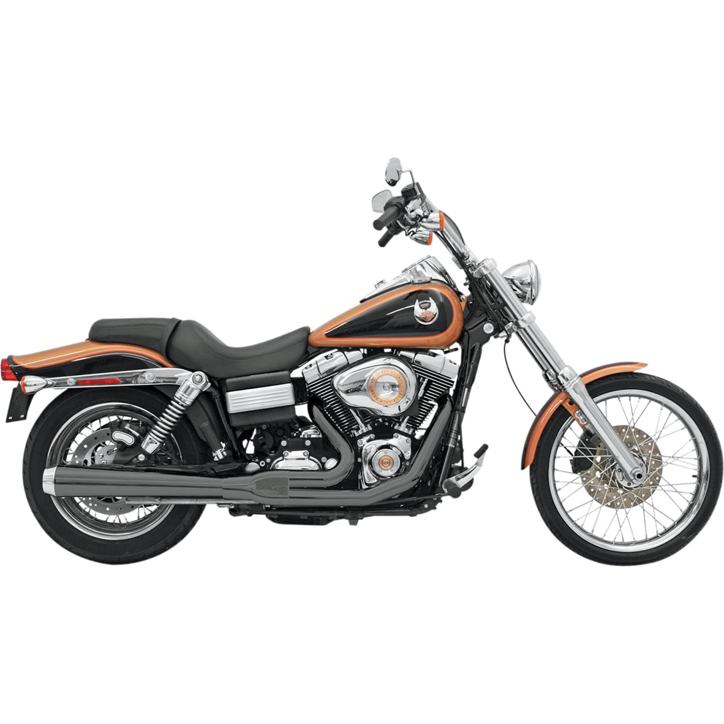 Bassani Manufacturing Road Rage Exhaust - Black - Long - '06-'17 FXD [MPN: 13121J]_349706