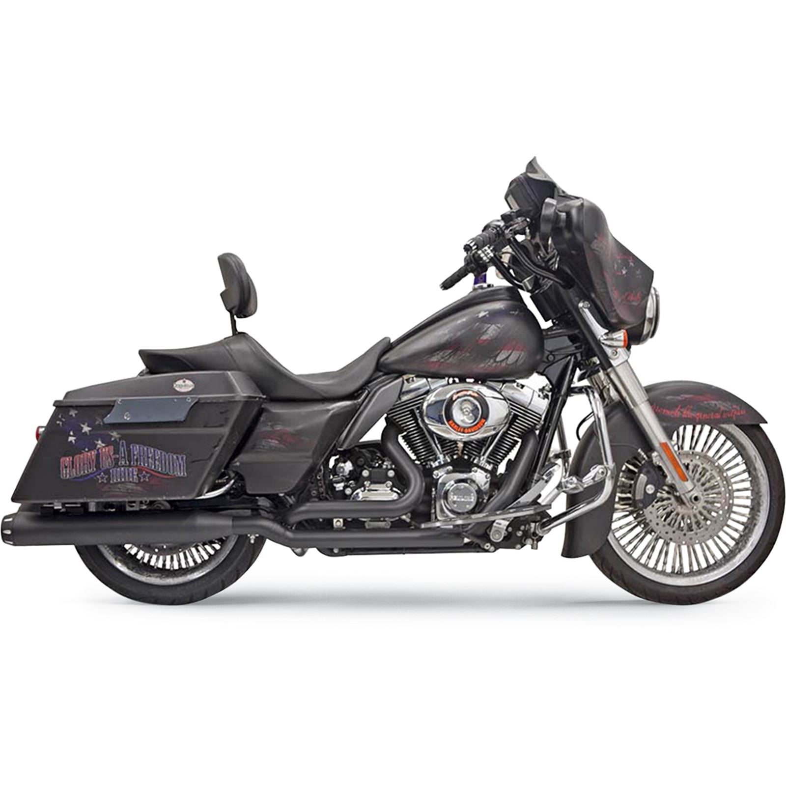 Bassani Manufacturing Down Under Headpipes - Black [MPN: 11425A]_350044