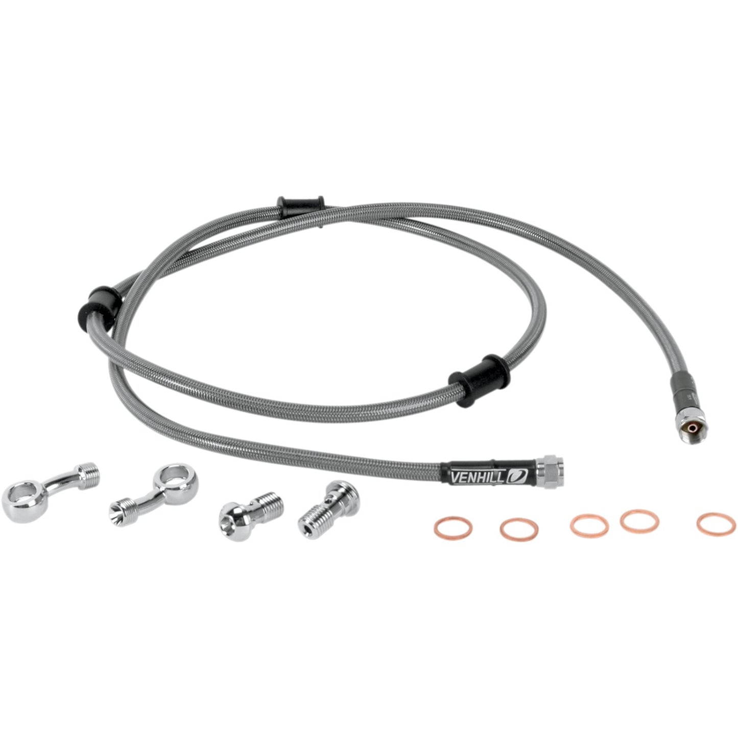 Moose Offroad Stainless Steel Brake Line - KLR 650 1741-1872_437330