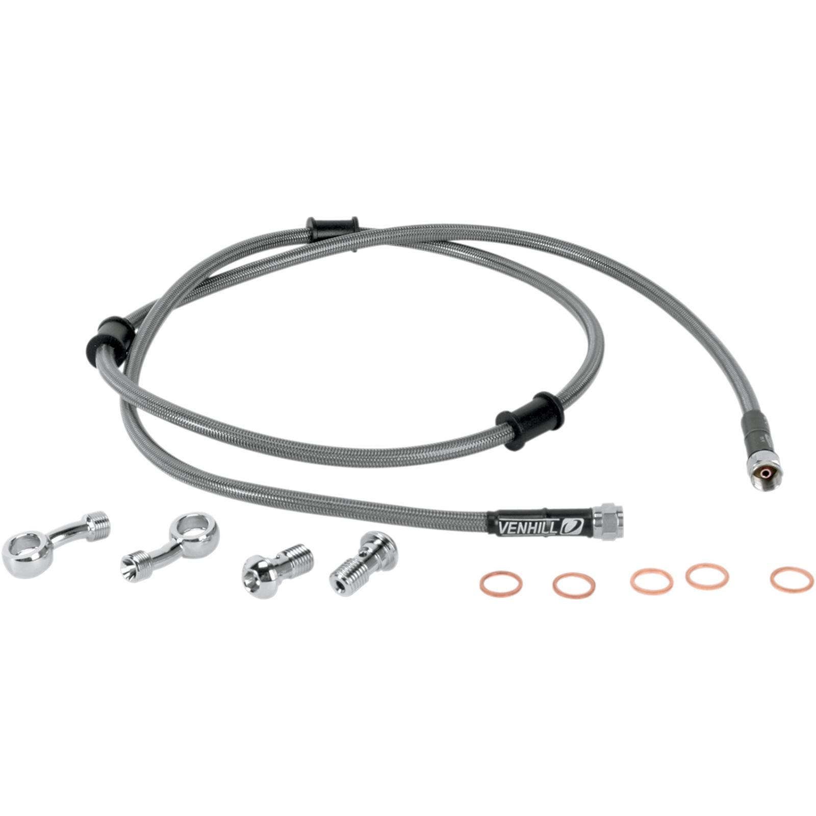 Moose Offroad Stainless Steel Brake Line - KLR 650 1741-1872_437330