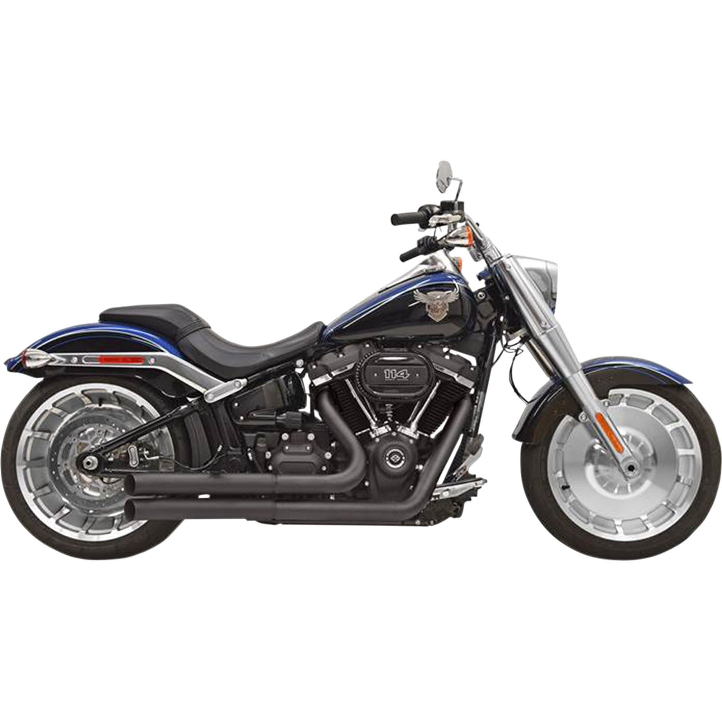 Bassani Manufacturing Pro Street Exhaust - Black - '18+ Softail [MPN: 1S34DB]_349899