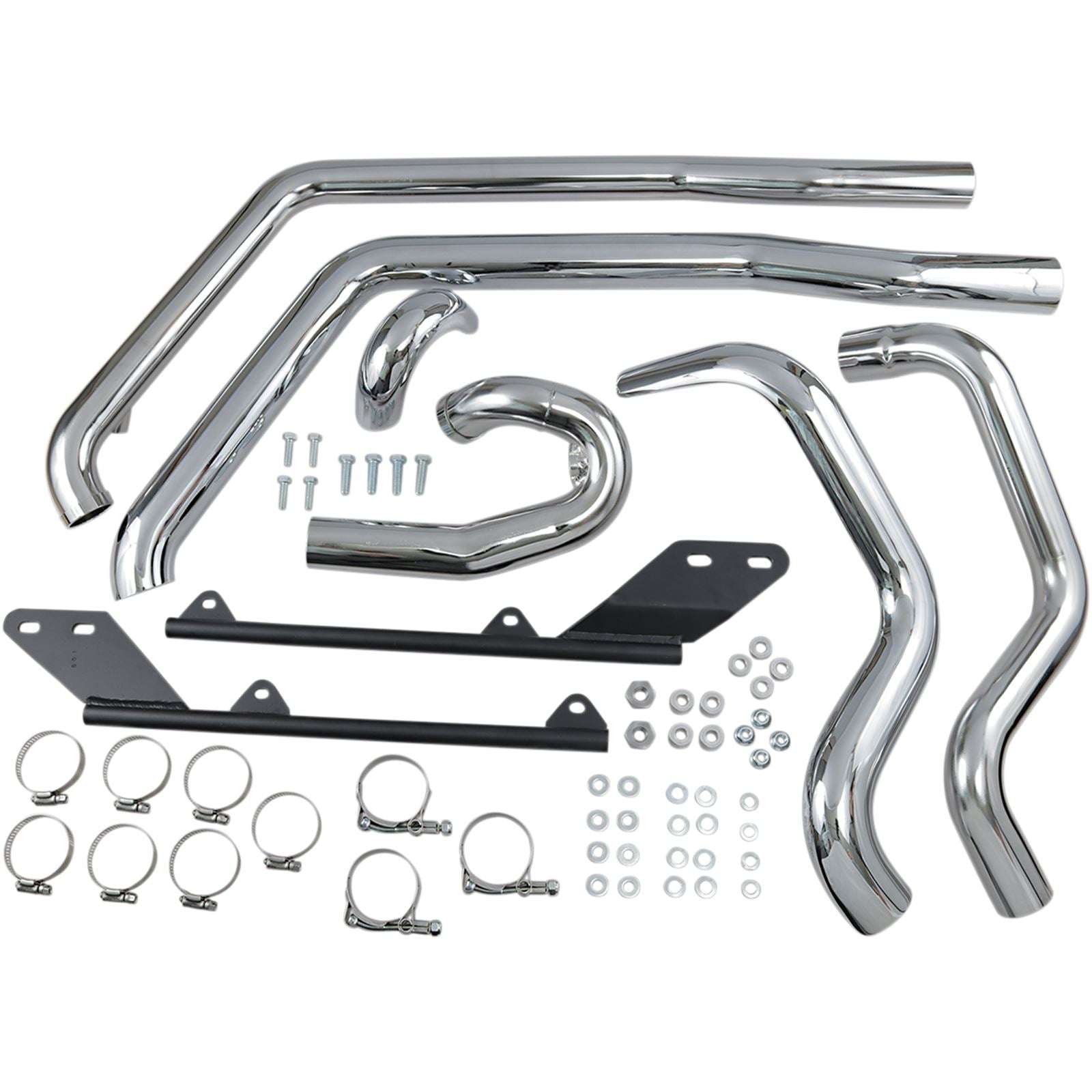 Bassani Manufacturing Power Curve True-Dual Crossover Header Pipes Exhaust for '07-'17 Softail [MPN: SFT-212]_349686