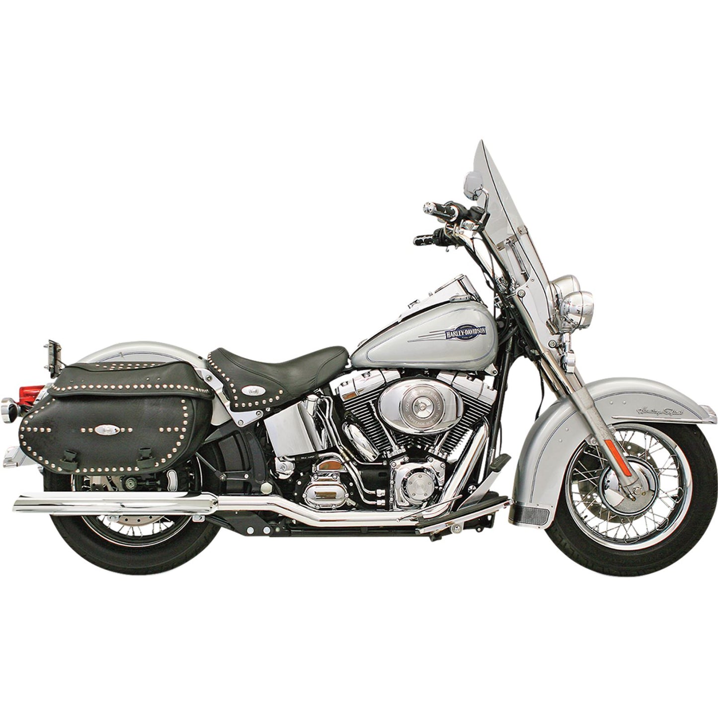 Bassani Manufacturing Power Curve True-Dual Crossover Header Pipes Exhaust for '07-'17 Softail [MPN: SFT-212]_349687