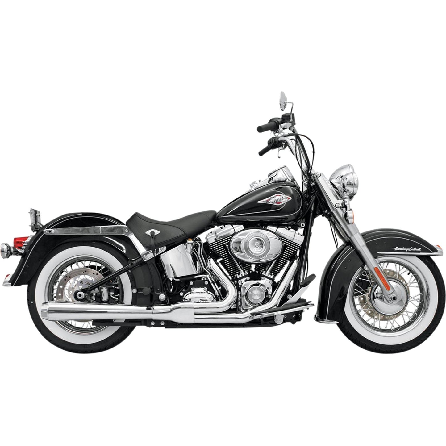 Bassani Manufacturing 2:1 Exhaust - Chrome - Long - Softail [MPN: 12111J]_349698