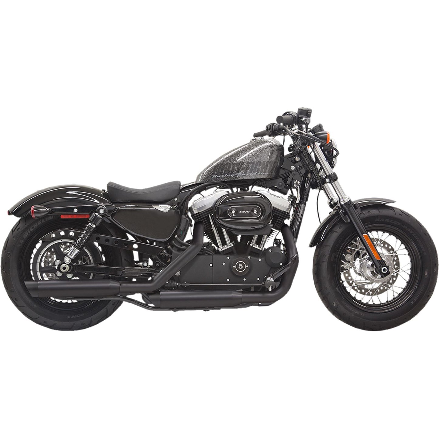 Bassani Manufacturing Mufflers - Black - Slash-Cut - Sportster [MPN: 1X27SBB]_349998