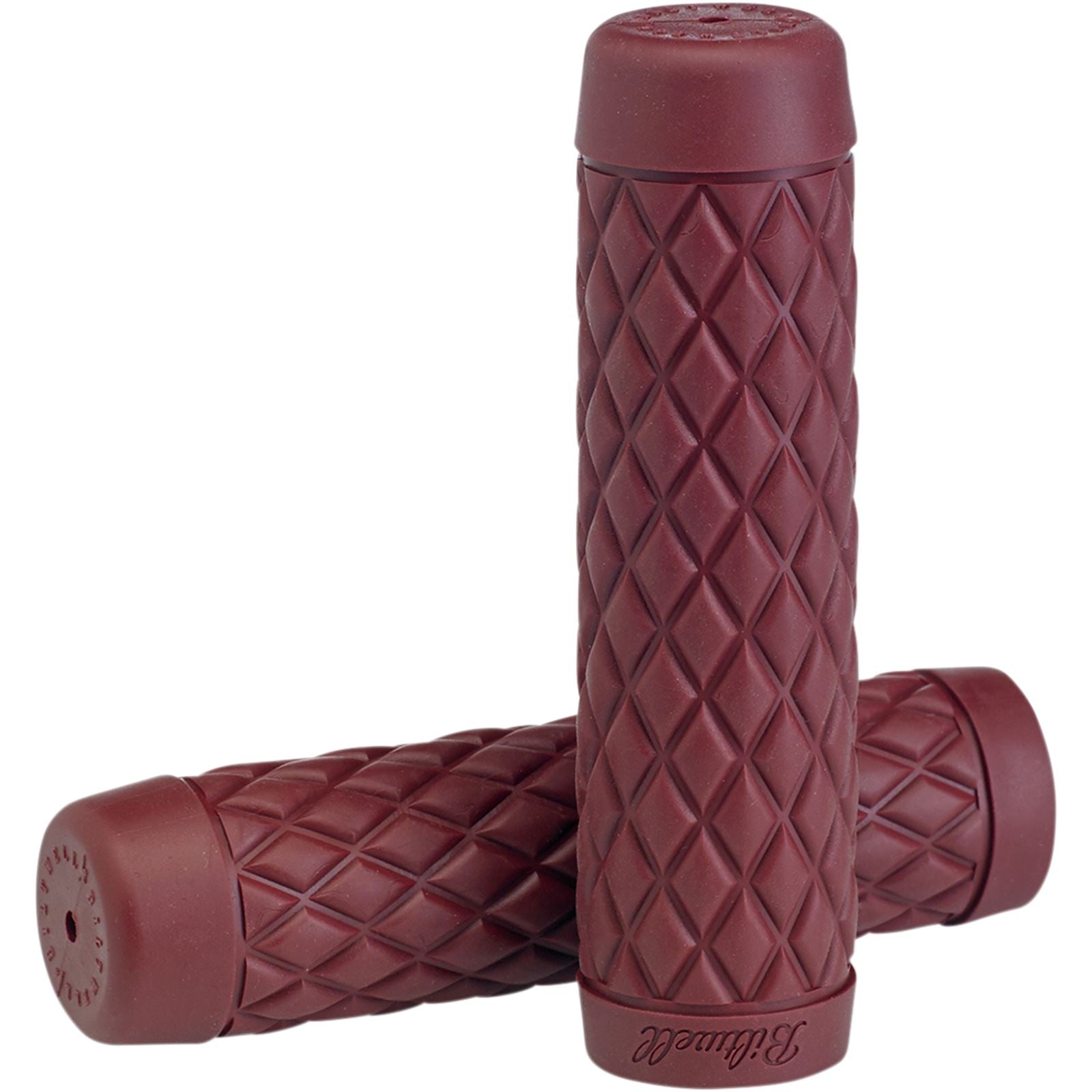 Biltwell Inc. Oxblood 1" Torker Grips 6705-0301_352960