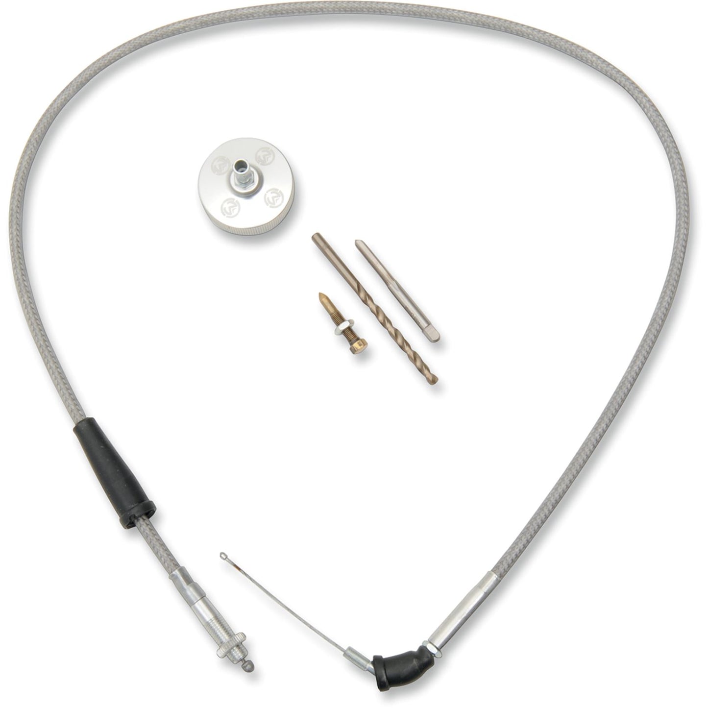 Moose Offroad Carburetor, Cover/Cable-Blaster Polished 1050-0030_435961