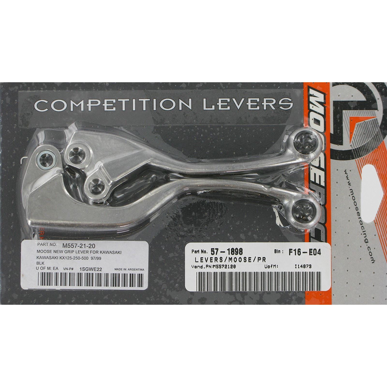 Moose Offroad Black Competition Lever Set for KX M557-21-20_438822