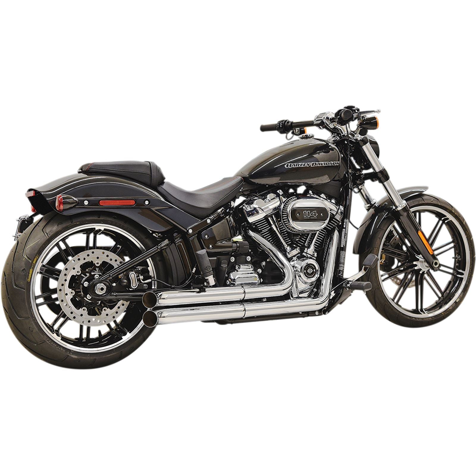 Bassani Manufacturing Pro Street Exhaust - Chrome - '18+ Softail [MPN: 1S34D]_349898