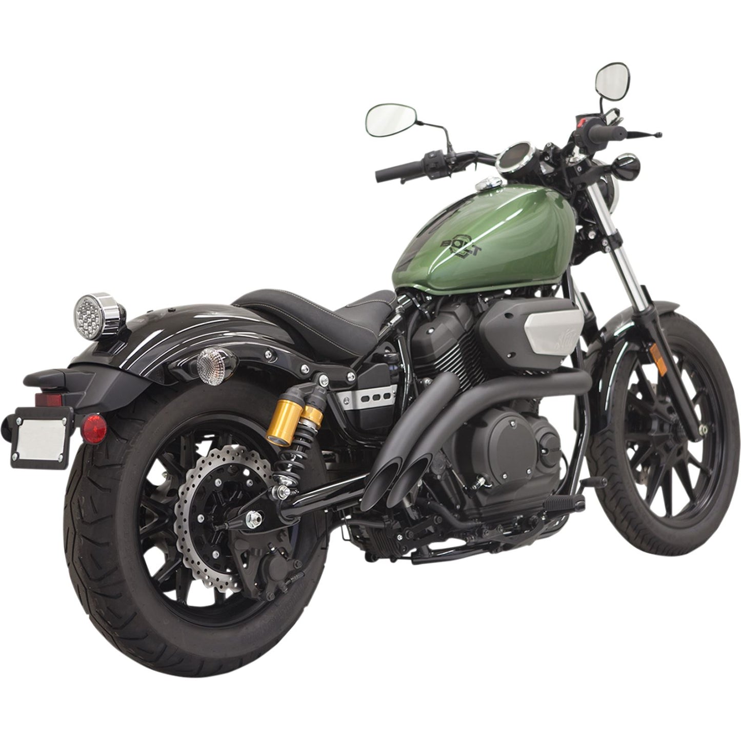 Bassani Manufacturing Sweeper Exhaust - Black - Bolt [MPN: 3B1F2B]_350087