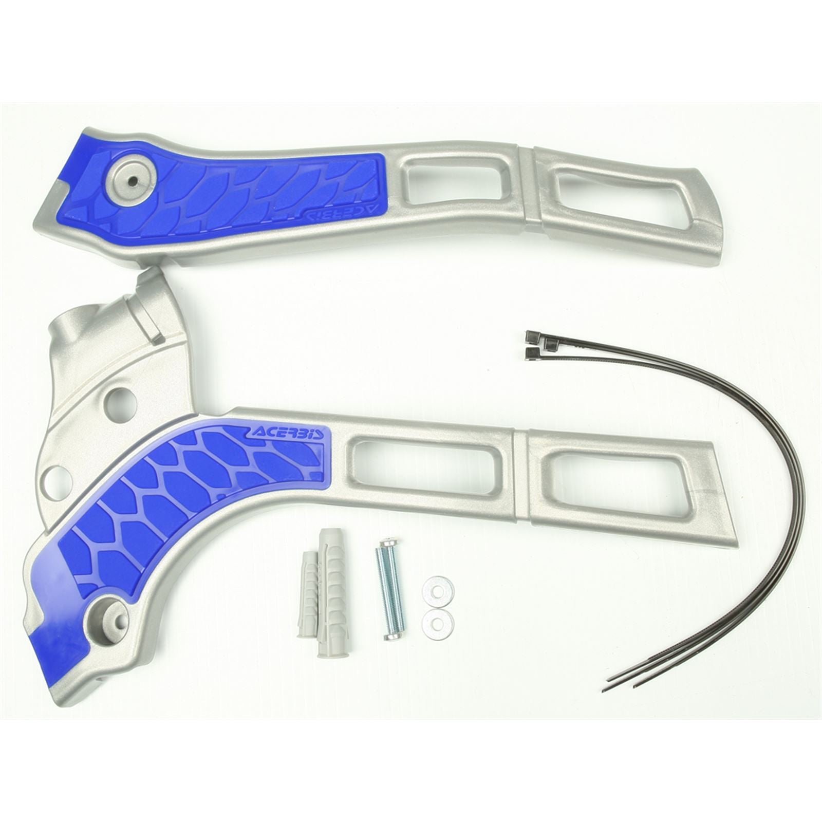 Acerbis X-Grip Frame Guard Silver/Blue 2374261404_290473