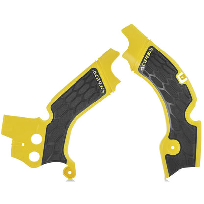 Acerbis X-Grip Frame Guard Yellow with Black 2630531017_290485