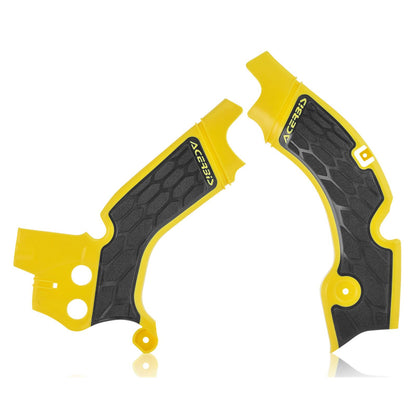 Acerbis X-Grip Frame Guard Yellow with Black 2630531017_290486