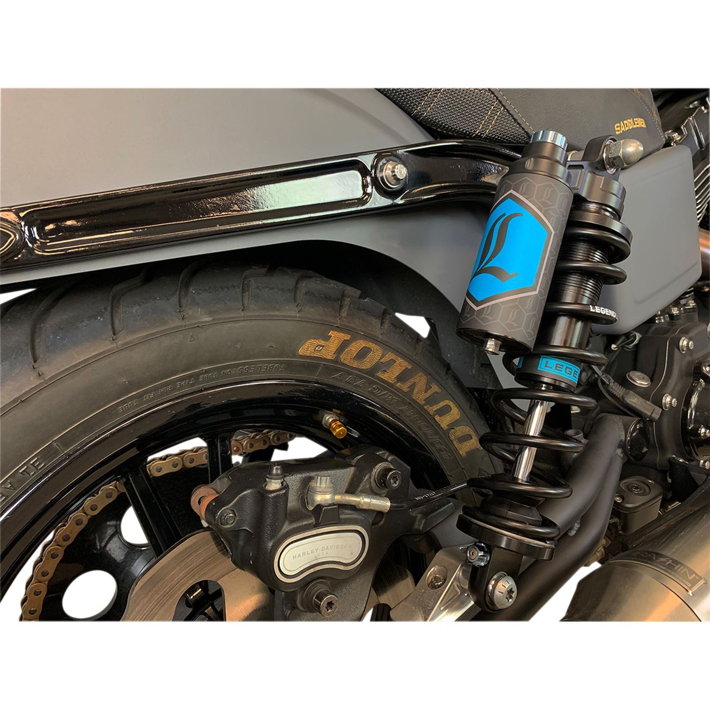 Legend Suspensions Revo ARC Piggyback Shocks - Standard - Black - 13" - '99-'17 Dyna [MPN: 1310-1890]_418363
