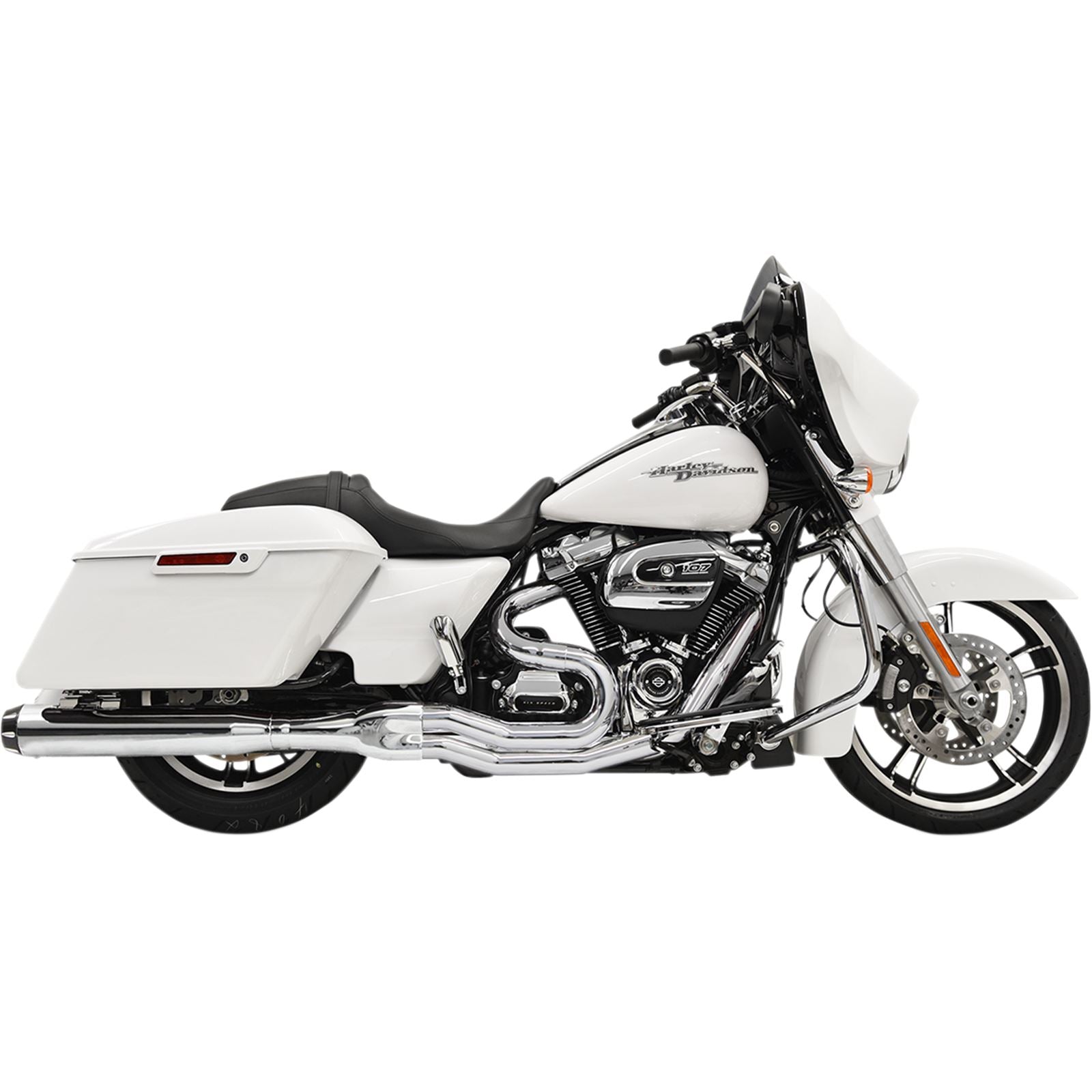 Bassani Manufacturing 2:1 Exhaust - Chrome - Round - '17+ FL [MPN: 1F58R]_349866