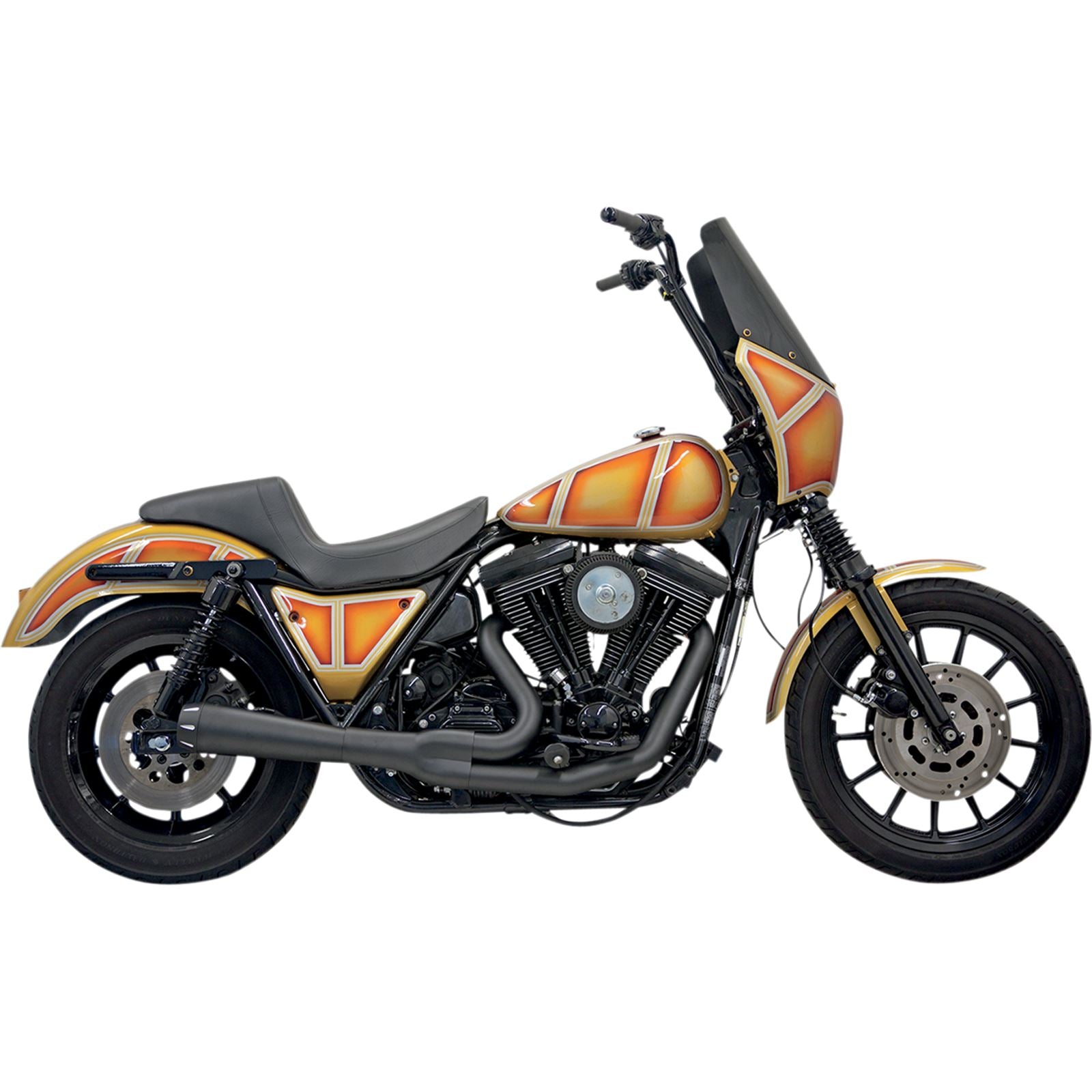 Bassani Manufacturing Road Rage 2:1 Exhaust - Black [MPN: 1FXR2B]_349798
