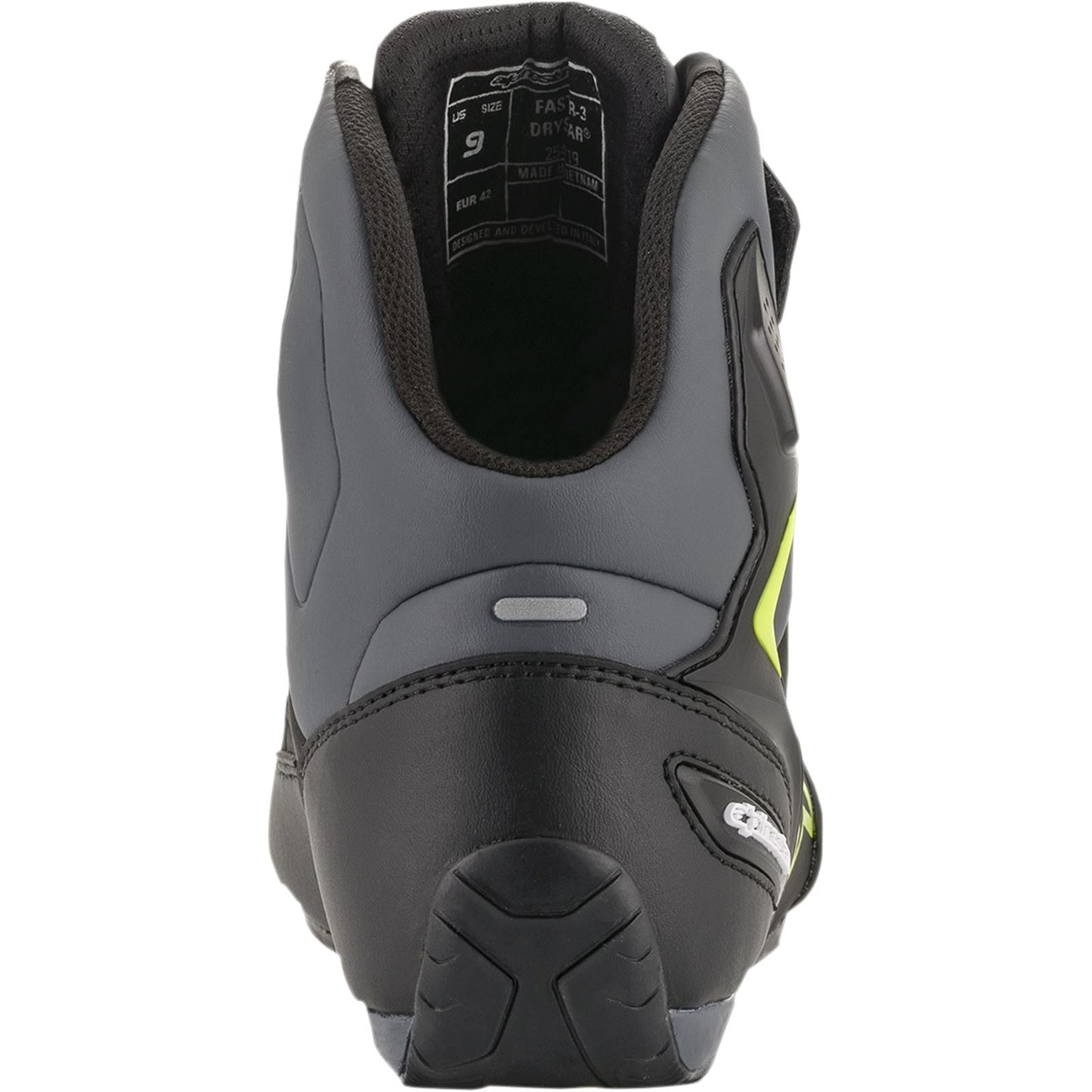 Alpinestars Faster-3 Drystar Shoes - Black/Grey/Yellow - Size 12.5 [MPN: 2540719175-12.5]_339100
