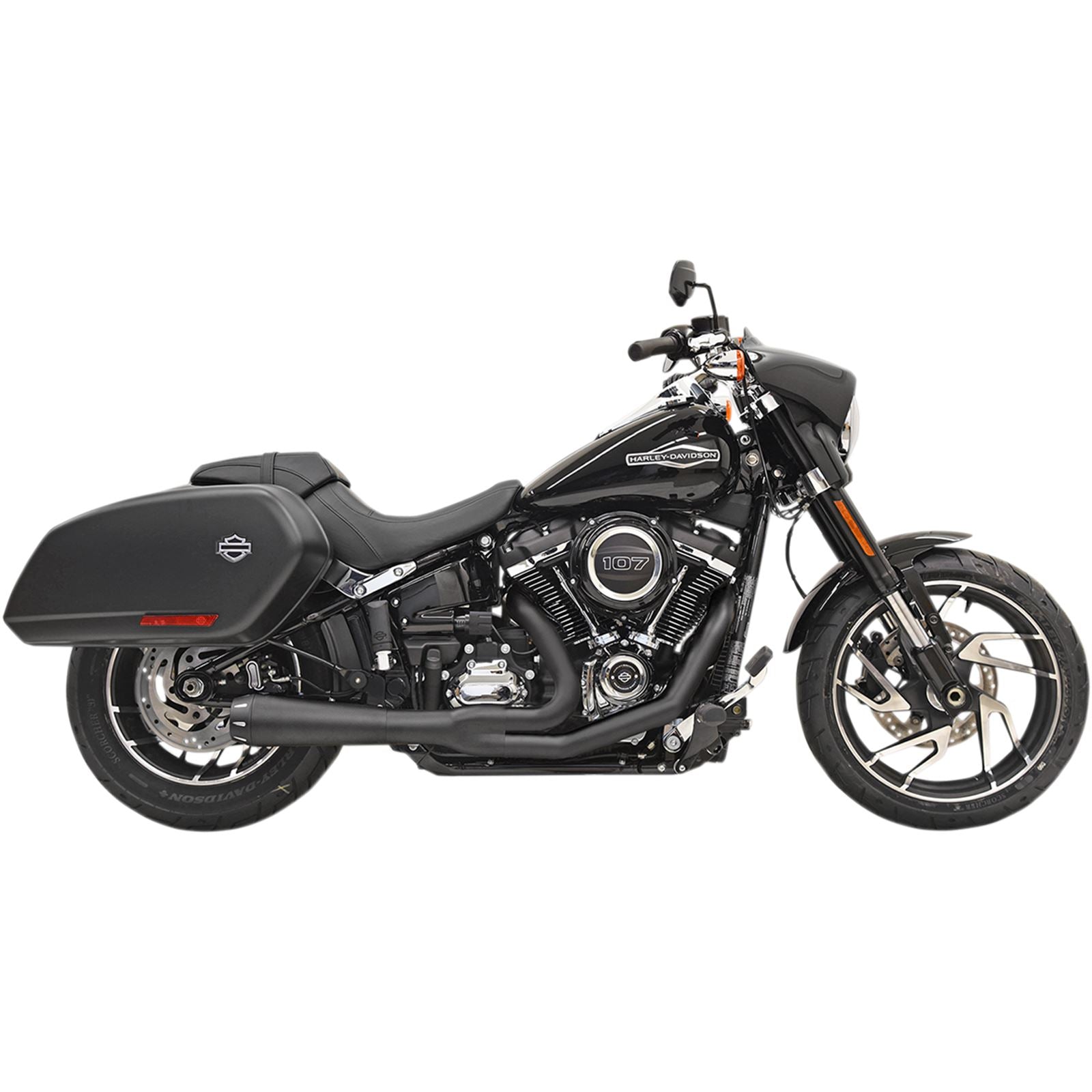 Bassani Manufacturing 2:1 Exhaust - Black [MPN: 1S81RB]_349915