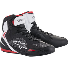Alpinestars Faster-3 Rideknit Shoes - Black/White/Red - Size 7.5 [MPN: 2510319-123-7.5]_338879