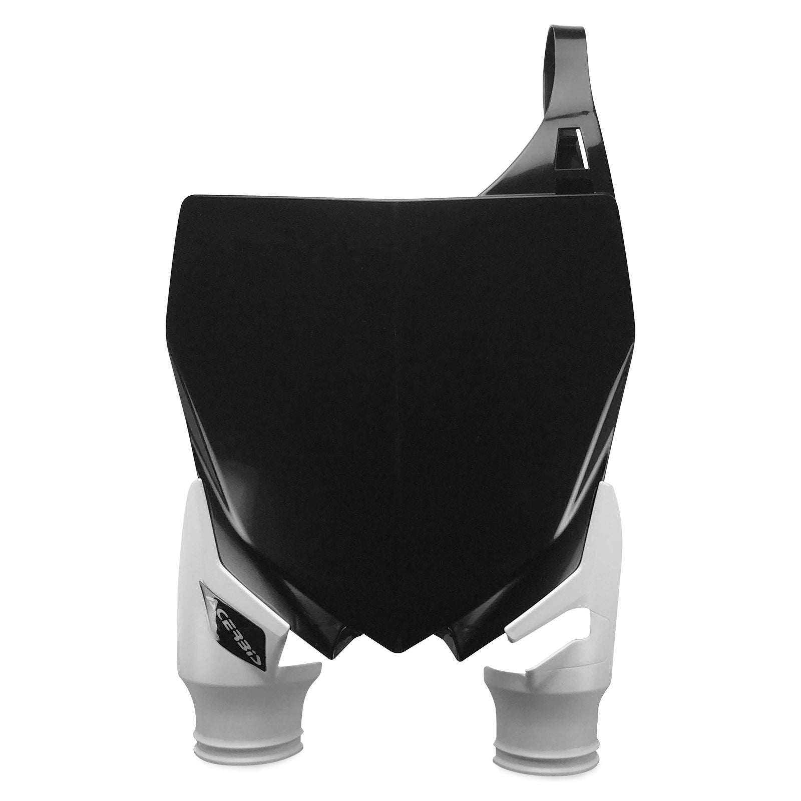 Acerbis Front Number Plate Black/White [MPN: 2527401007]_290657