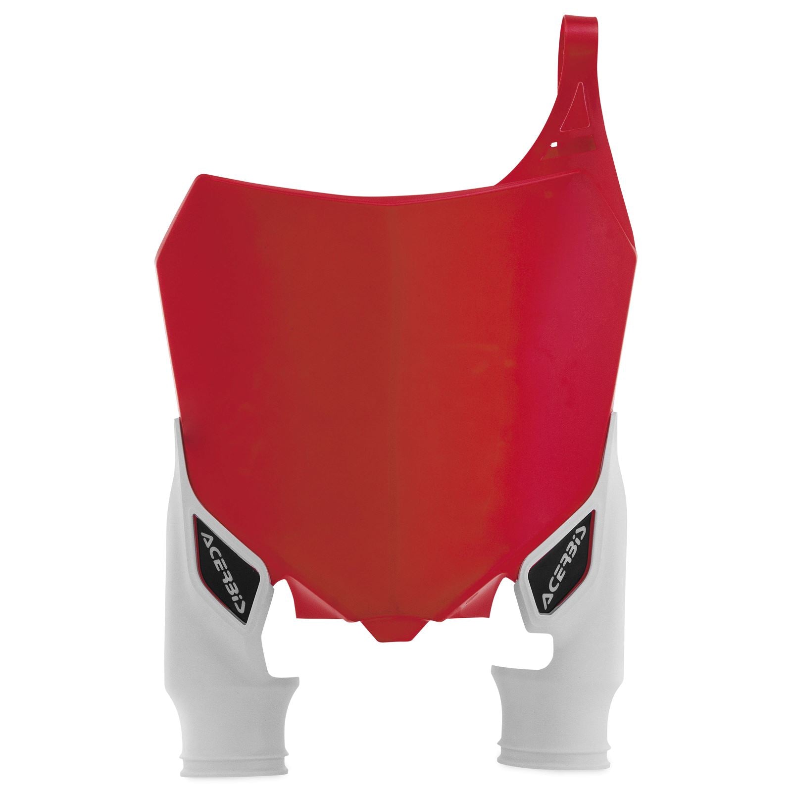 Acerbis Front Number Plate Red/White 2527411005_290661