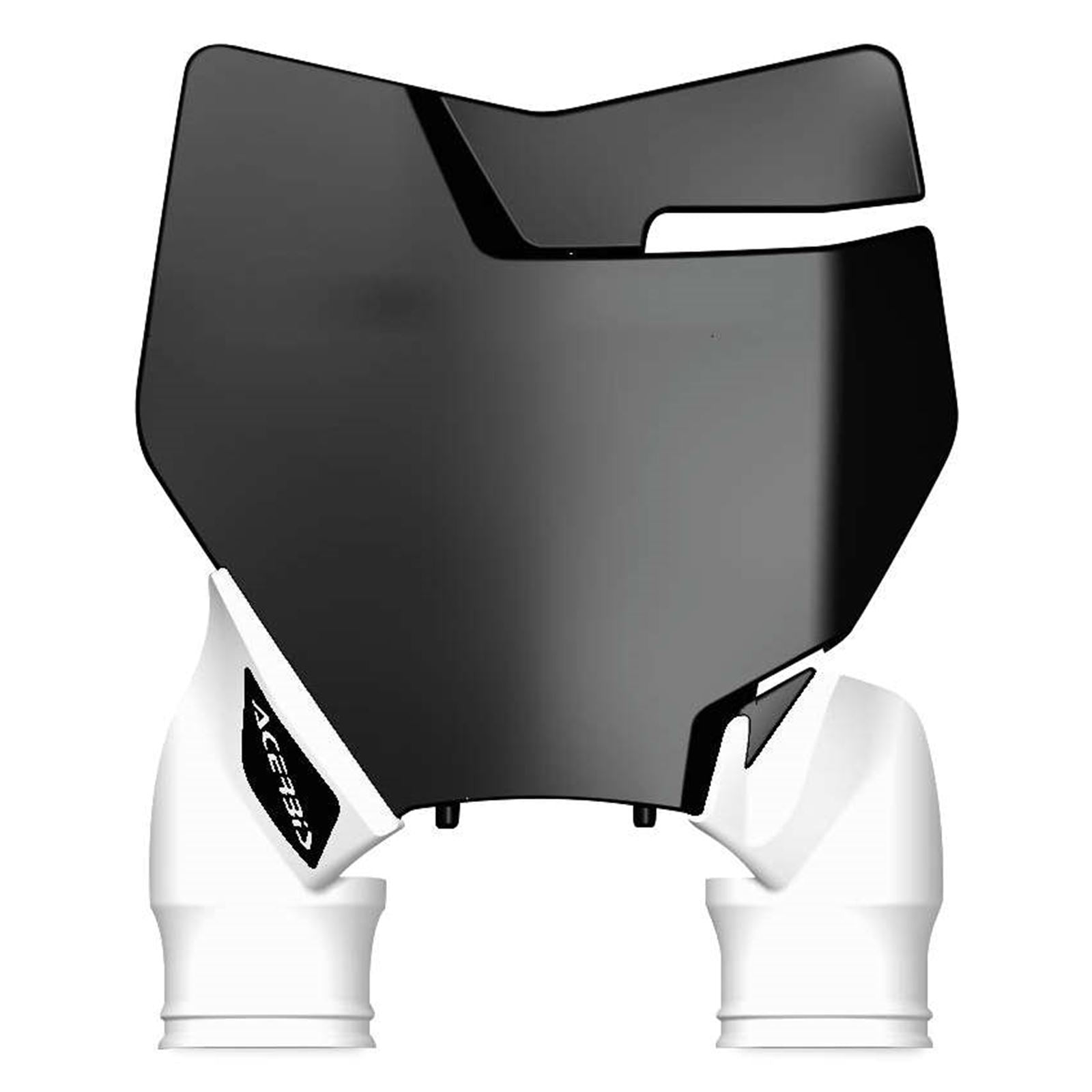 Acerbis Front Number Plate Black/White 2527421007_290667