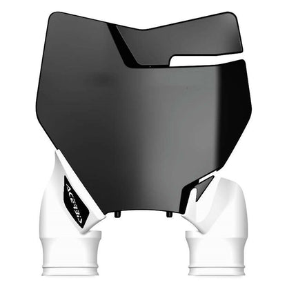 Acerbis Front Number Plate Black/White 2527421007_290667