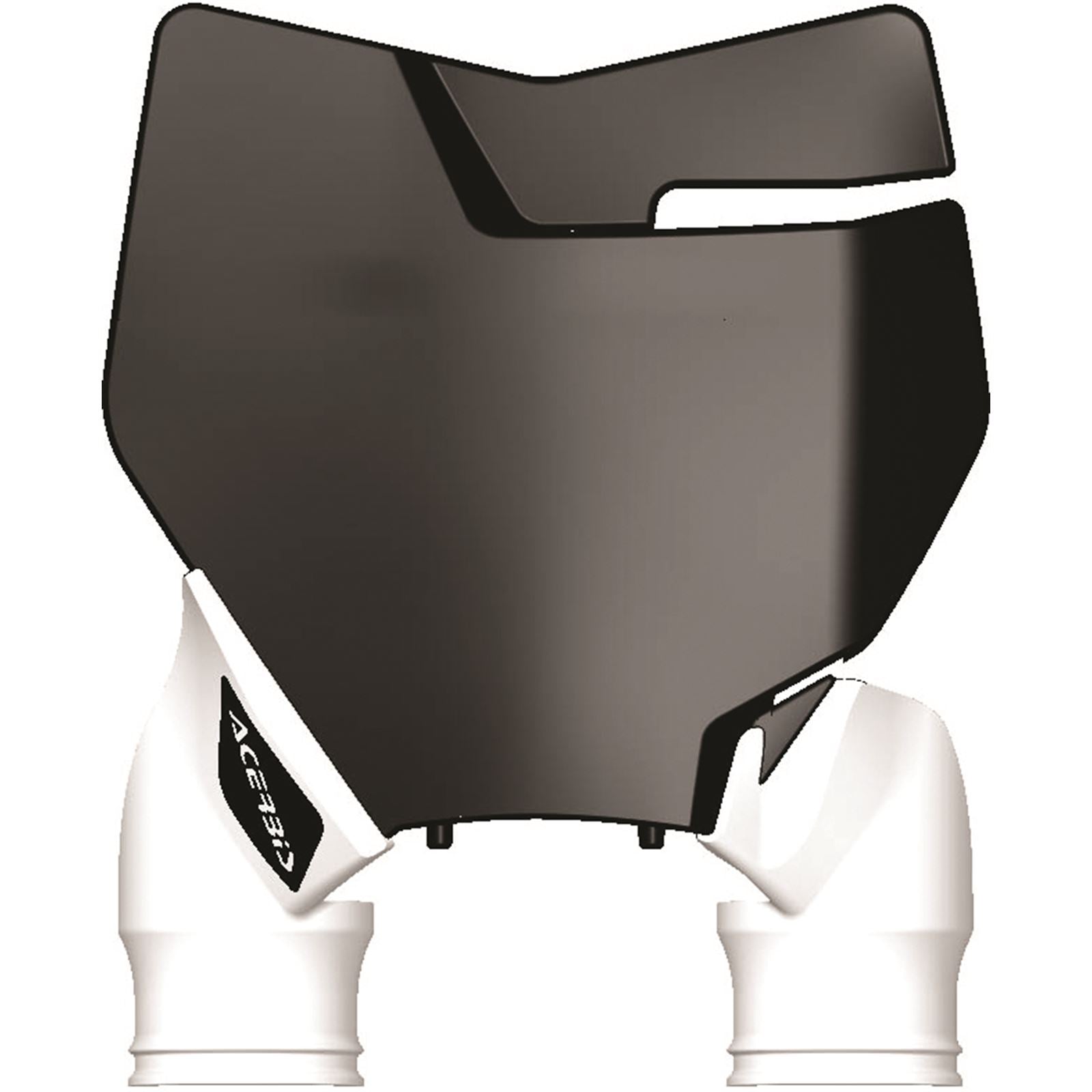 Acerbis Front Number Plate Black/White 2527421007_290668