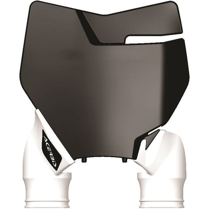 Acerbis Front Number Plate Black/White 2527421007_290668
